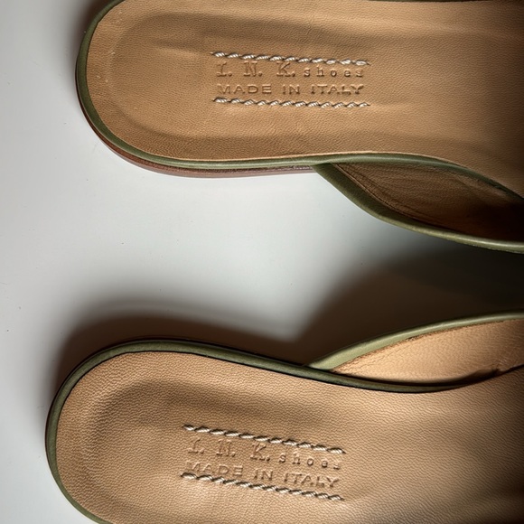 I.N.K. Pale green slides in original box - Picture 8 of 10